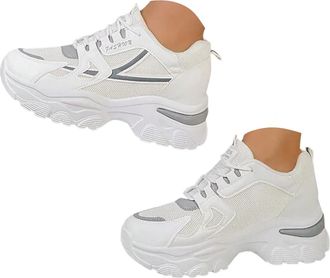 Generic Womens Chunky Fashion Sneakers Casual Sports Shoes Womens Lace Up Arch Support Non Slip Work Platform Sneaker for Women Walking Running Jogging Workou