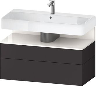 Duravit Duravit - Qatego Mueble Bajo Lavabo, 1 Extra&iacute;ble Y 1 Caj&oacute;n