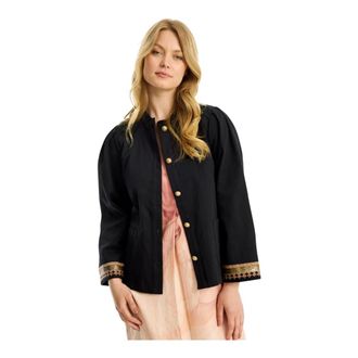 In Front IN Front, Dames, Jassen, Zwart, Maat: L Katoen