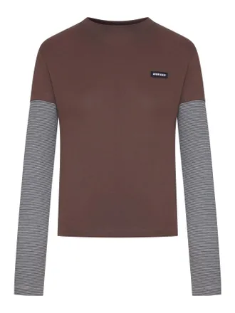 Miu Miu LAYERED LONG-SLEEVED T-SHIRT - Miu Miu - Woman