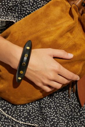Isabel Marant Wooden Bracelet, Womens, Black
