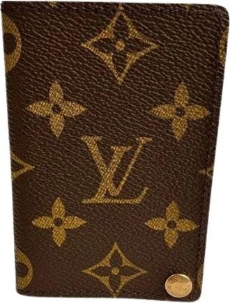Louis Vuitton Pre-owned Wallets, male, Brown, Size: ONE SIZE Pre-owned Monogram Card Case