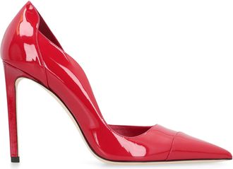 Jimmy Choo London Womens Pumps Brigitte Ruby Patent Leather Red High Heel Shoes