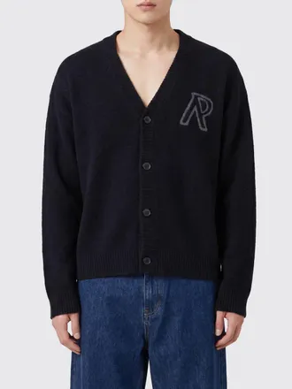 Represent Cardigan in lana di alpaca con scollo a V e logo jacquard