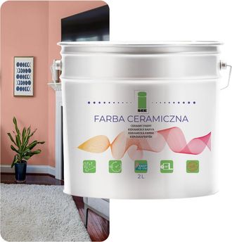 OEM Pintura Cer&aacute;mica Para Paredes, Lavable, Rosa Polvo, 2 L, Resistente A Las Manchas