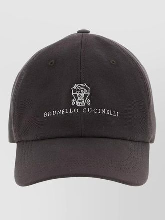 Brunello Cucinelli cotton logo-embroidered baseball cap