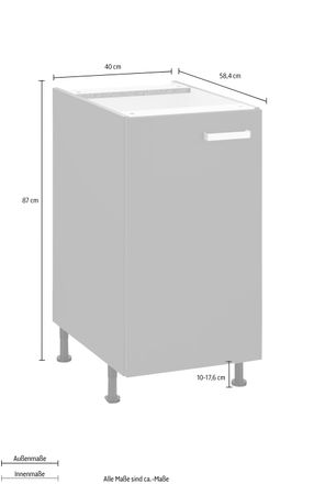 Optifit Unterschrank »Parma« Breite 40 cm