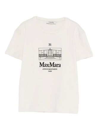 Max Mara embroidered T-shirt - Neutrals