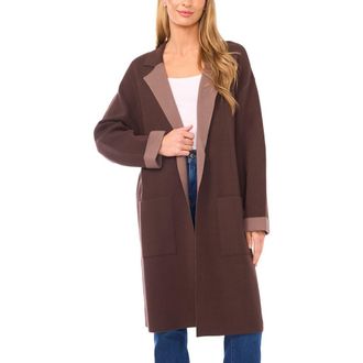 Halogen Open Front Coat in Deep Coffee at Nordstrom Rack, Size Xx-Small
