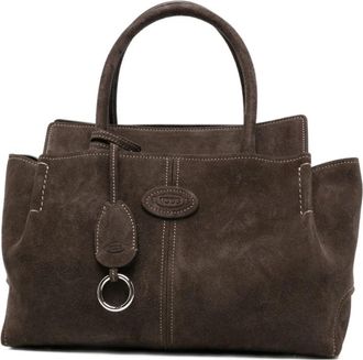 Tod's Handbag - Dames - Handtassen - Bruin - ONE Size - Su&egrave;de - Tassen