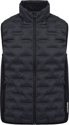 Colmar Gilet met geometrisch patroon en ritssluiting - Zwart