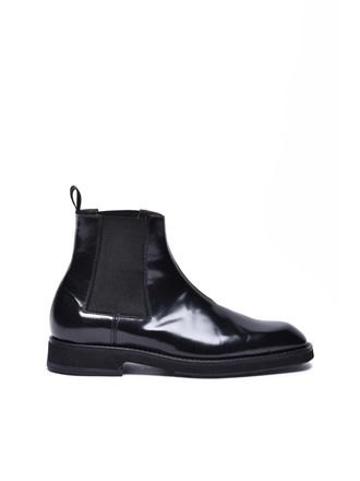Seboy&acute;s Black Brushed Ankle Boot