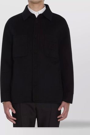 Fendi double wool shirt jacket