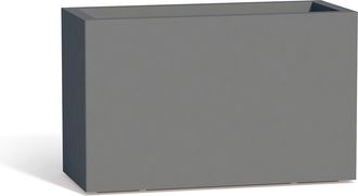 Monacis Monacis - Jardinera Rectangular De Resina 80x35 Cm Mod. Flowerpot Gris