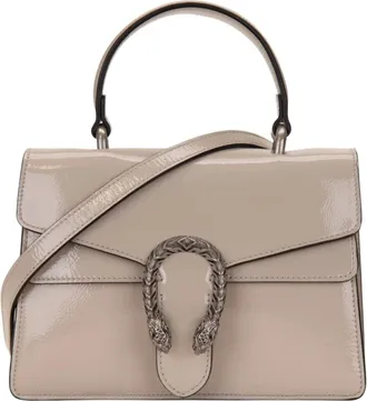 Gucci Tassen, Dames, Grijs, ONE Size, Leer, Handbag