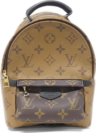 Louis Vuitton Marron Coated Canvas Backpack (Pre-Owned)