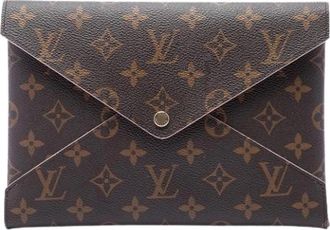 Louis Vuitton Pre-owned Kirigami Clutch - Dames - Vintage Clutch - Bruin - ONE Size - Vintage