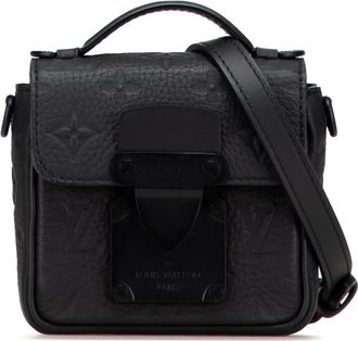 Louis Vuitton Borsa a tracolla Pico S Lock in pelle Taurillon con monogramma 2021-2025 - Nero