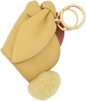 Loewe Pre-owned Handbag Pouch - Dames - Vintage Accessoires - Geel - ONE Size - Leer - Vintage