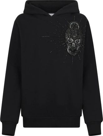 Philipp Plein Hoodie Skull Stones - Heren - Hoodies - Zwart - M - Katoen - Hoodies & sweatvesten
