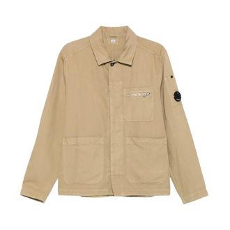 C.P. Company Overshirt - male - C.P. Company - Light Jackets - Beige - L - Jackets