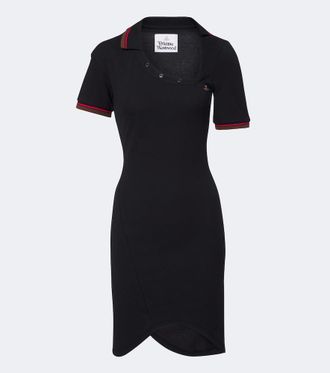 Vivienne Westwood Glory asymmetric cotton piqu&eacute; polo dress