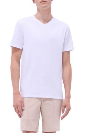 Bugatchi Holden Pima Cotton T-Shirt in White at Nordstrom, Size Xx-Large