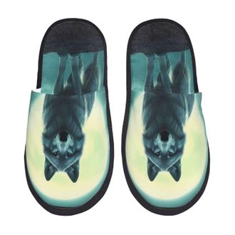 Generic Wolf 3 Unisex Shoes Cosy Slippers Warm House Shoes For Bedroom Winter Outdoor L