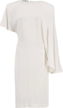 Stella McCartney Dames, Jurken, Wit, Maat: 2XS Leer