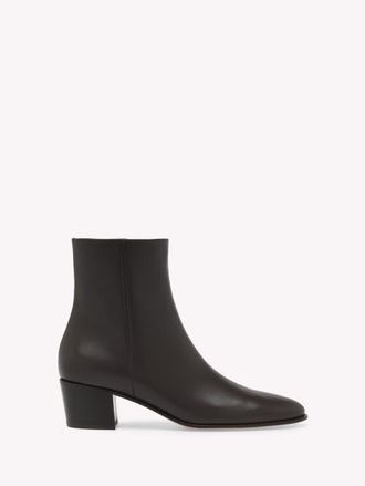 Gianvito Rossi Spencer Booties in Brown Calf at Nordstrom, Size 39.5