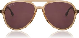 Ray-Ban RB4376 Polarized 66025Q Mens Sunglasses Brown Size 57
