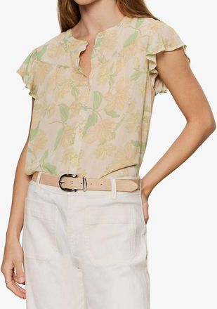 Sanctuary Free Spirited Ruffle Top In Green