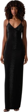 Patrizia Pepe Abito lungo con scollo a V - - Dresses - Donna - Nero - XS