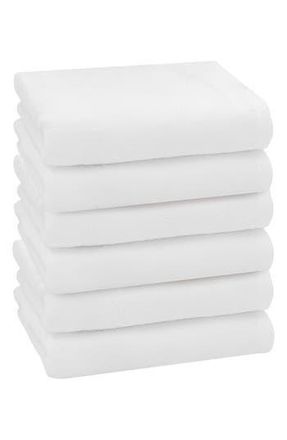 Linum Home Textiles 6-Pack Ediree Cotton Hand Towel Set in White at Nordstrom Rack
