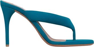 Alaia Schoenen, Dames, Blauw, 39 EU, Su&egrave;de, Sandalen met hoge hak en teenband in su&egrave;de