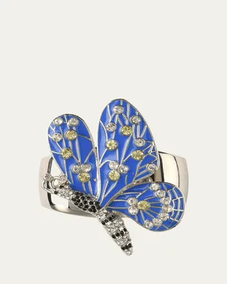 Nomi K Blue Butterfly Napkin Ring