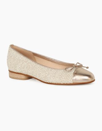 Gabor Womens Dulford Womens Ballet Pumps - Gold - Size: 4.5