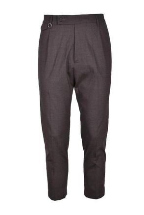 Golden Craft 1957 Brown Polyester-Blend Formal Pants