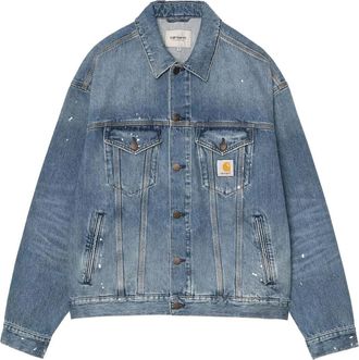Carhartt Work in Progress Helston Jacket - Heren - Spijkerjassen - Blauw - L - Katoen - Jassen