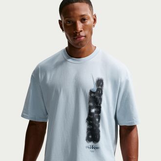 Nike Mens Short-Sleeve Running T-Shirt in Blue | IQ0986-440