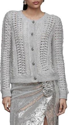 Avec Les Filles Open Stitch Cardigan in Grey at Nordstrom Rack, Size X-Small