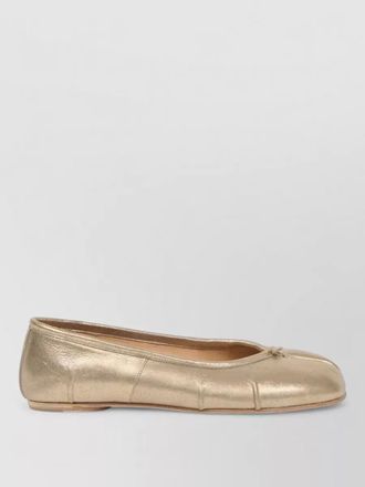 Maison Margiela new split toe metallic ballerina shoes