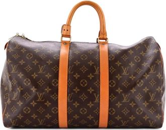 Louis Vuitton Keepall Bag Monogram Canvas 45 satchel - Marrone