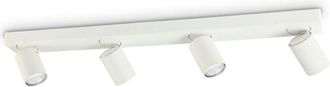 Ideal Lux Ideal Lux - rudy - Foco de techo de 4 luces para interior Blanco, GU10