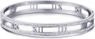 Adornia Roman Numeral Bangle Bracelet in Silver at Nordstrom Rack