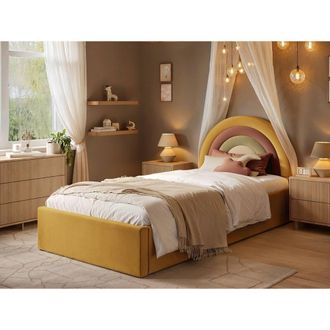 Flair Ava Single Ottoman Bed in Gold