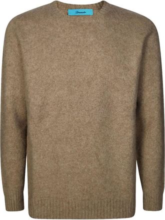 Drumohr Multicolor Crewneck Textured Knit Sweater