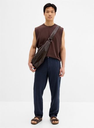 Lindbergh Mens Elastic-waist soft pant Relaxed fit