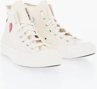 Converse CDG X CONVERSE High-Top Canvas Sneakers with Print size 39
