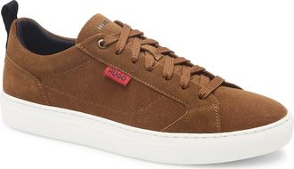 BOSS Morrie Tennis Sneaker in Medium Brown at Nordstrom Rack, Size 8Us / 7Uk